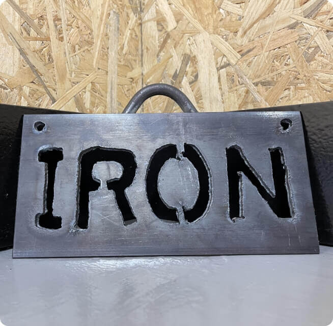 アイアンサインプレートづくり