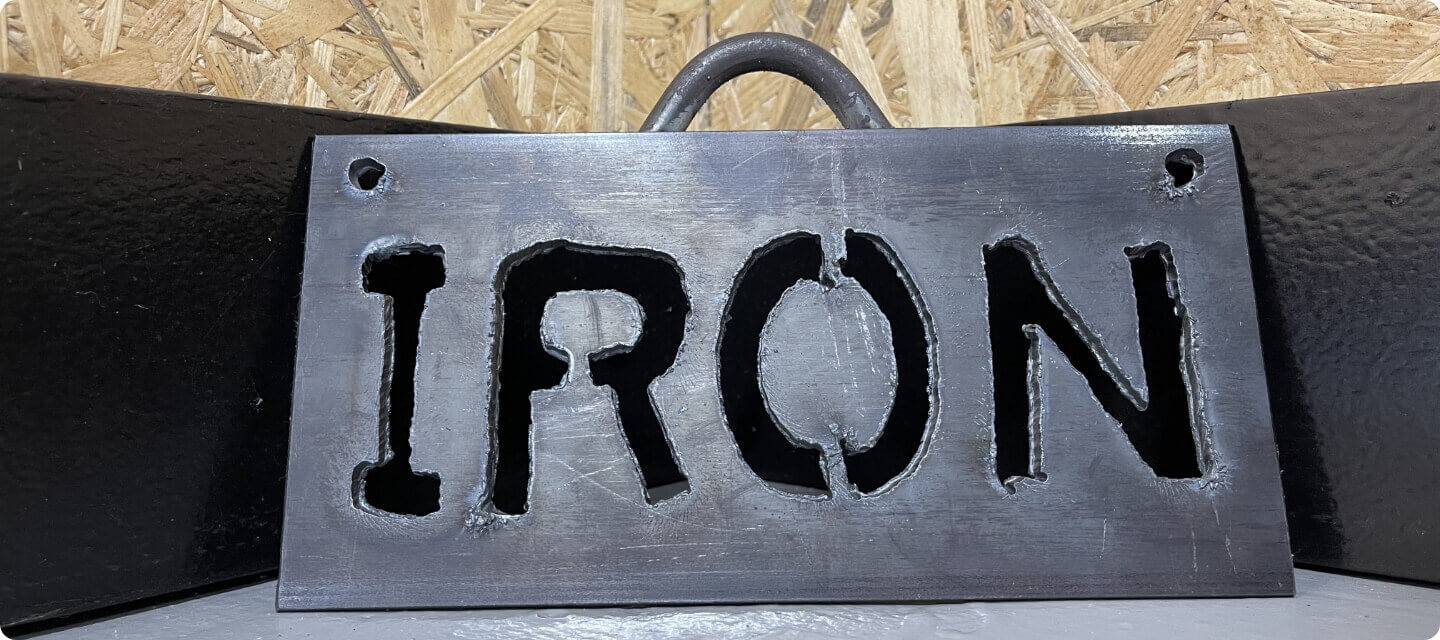 アイアンサインプレートづくり