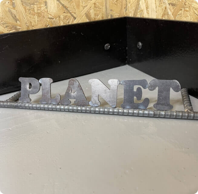 アイアンネームスタンドづくり