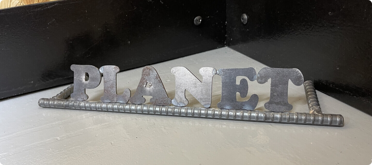 アイアンネームスタンドづくり